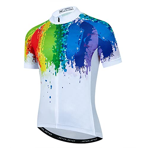 Hotlion Radtrikot Herren Fahrrad Kurzarm Shirt Bike Top MTB Fahrradbekleidung, HT0005-SJ, X-Groß von Hotlion