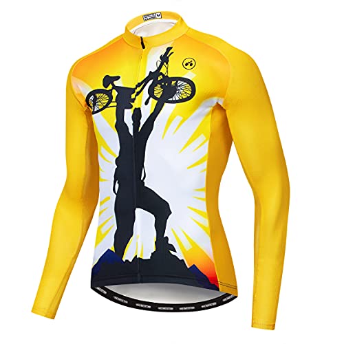 Männer Radfahren Jersey Langarm Rennrad Kleidung Atmungsaktive Fahrrad Kleidung, Cf0093, XL von Hotlion