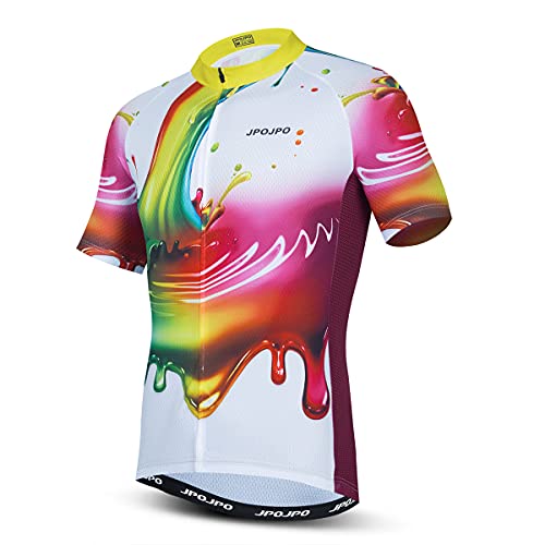 Radtrikot Herren MTB Jersey Rennrad Shirts Sommer Kurzarm Fahrradbekleidung, Cu5013, XL von Hotlion