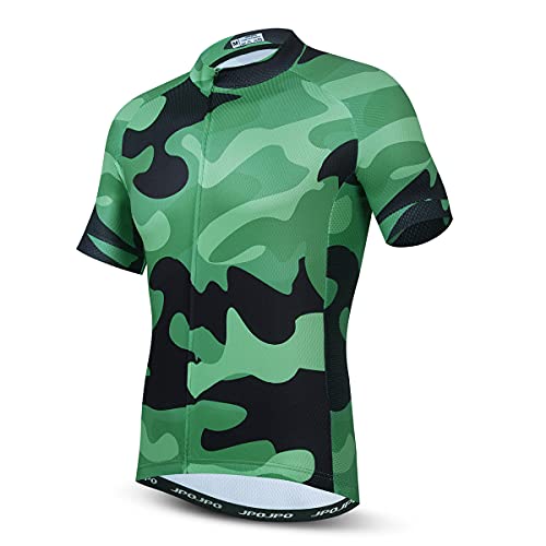 Radtrikot Herren MTB Jersey Rennrad Shirts Sommer Kurzarm Fahrradbekleidung, Cu5036, 3XL von Hotlion