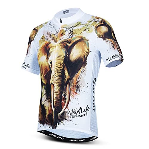 Radtrikot Herren MTB Trikot Rennrad Shirts Sommer Kurzarm Fahrradbekleidung, Cu5006, 3XL von Hotlion