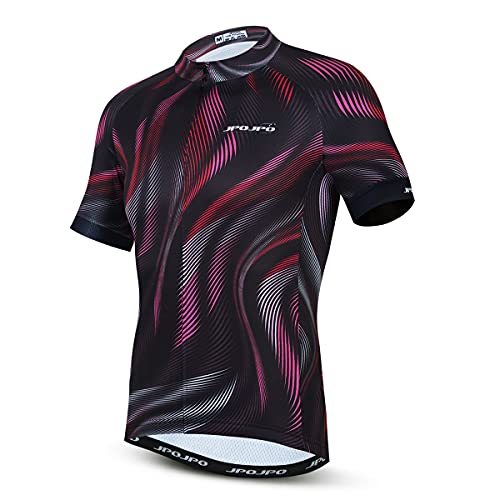 Radtrikot Herren MTB Trikot Rennrad Shirts Sommer Kurzarm Fahrradbekleidung, Cu5023, M von Hotlion