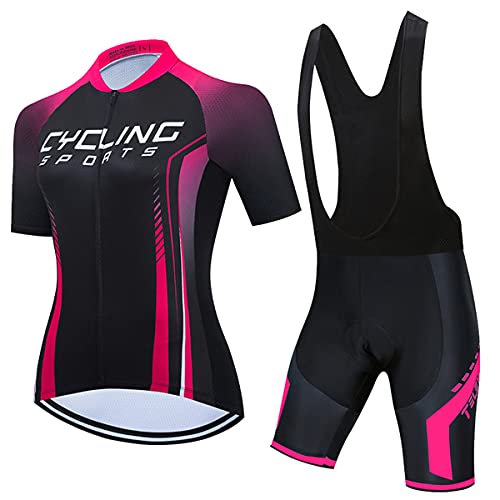 Radtrikot-Set für Damen, Trägerhose, Anzüge für Sommer, Rennrad, Cc6520-2a, XL von Hotlion