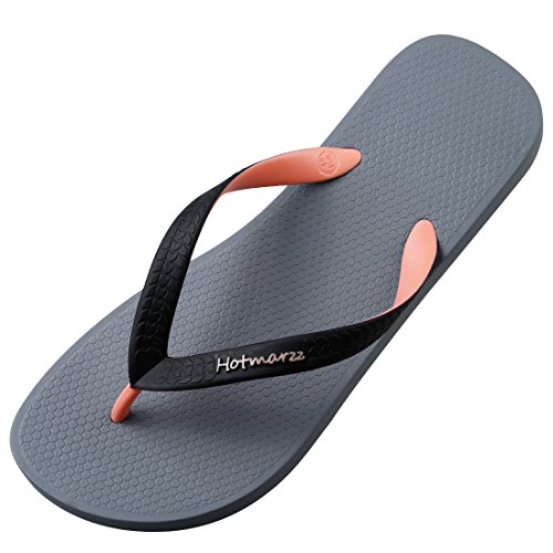 Hotmarzz Herren Klassische Mode Toe Separator Bequeme Sandalen Männer Sommer Hausschuhe Flip-Flops Size 42 EU, Grau von Hotmarzz