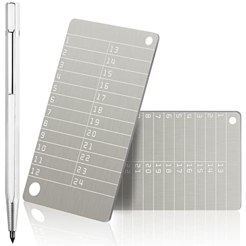 2 Stück Kryptogeldbörsen aus Stahl und 1 Stück Metallplattenmarkierungsstift, Kryptowährungs-Brieftaschen für Hardware, Kalte Geldbörsen, Samen-Aufbewahrung für Bitcoin, kompatibel mit BIP39-Hardware von Hotop