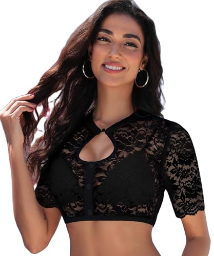 Hotouch Dirndlbluse Damen Spitze Trachtenbluse Dirndl Bluse Damen Schwarz Halbarm Dirndlblusen Trachten Bluse für Oktoberfest M Hotouch Dirndlbluse Damen Spitze Trachtenbluse Dirndl Bluse Damen Schwarz Halbarm Dirndlblusen Trachten Bluse für Oktoberfest M von Hotouch