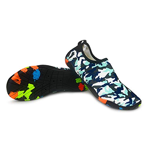 Hotroad Barfuß-Wasserschuhe Aqua-Socken Schnell trocknend Strand Schwimmen Yoga Schnorcheln Surfen Tauchen Poolschuhe für Herren Damen auf Strandsandalen Fluss Camping-203-Grün 41 von Hotroad