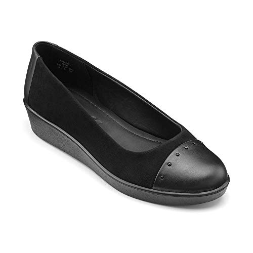 Hotter Damen Angel Geschlossene Ballerinas, Schwarz (Black Stud 338), 37.5 EU von Hotter