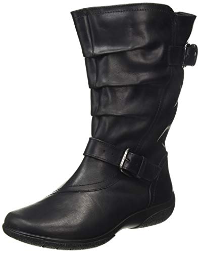 Hotter Damen Sherbourne Wide Halblange Stiefel, Black, 23 EU von Hotter