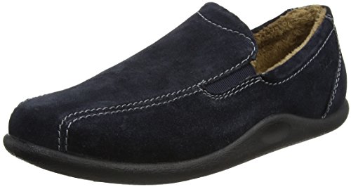 Hotter Herren Flache Hausschuhe, Blau (Navy 030), 42 EU von Hotter