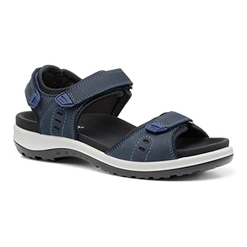 Hotter Walk II Wide Damen Sandalen & Flip Flop Navy, 38 EU Weit von Hotter