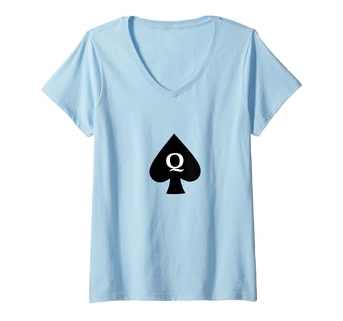 Damen Pikkönigin – Hotwife QOS Pikkönigin Design T-Shirt mit V-Ausschnitt von HotwifeSecrets