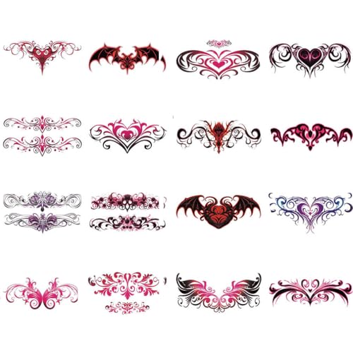 Houhounb 16 Blätter Temporäre Tattoos Aufkleber Wasserdichte Phantom Tattoo Aufkleber Tattoos Sexy 3D Tribal Tattoos Temporär Für Frauen Männer,C+D Houhounb 16 Blätter Temporäre Tattoos Aufkleber Wasserdichte Phantom Tattoo Aufkleber Tattoos Sexy 3D Tribal Tattoos Temporär Für Frauen Männer,C+D von Houhounb
