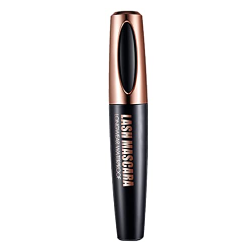 4d Lash Mascara Natural Seidenfaser Wimpern wasserdicht extra Langes Wimpern -Augen -Make -up langlebiger von Houolsator