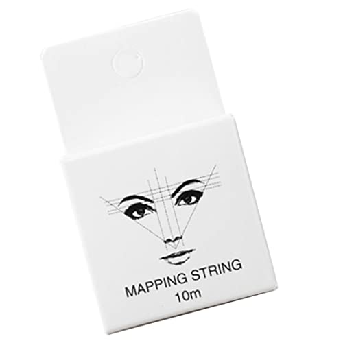Eyebrow Mapping String Tattoo Eye Brows Punktfaden -Faden -Kästchen -Markierungs -Werkzeug 10 m White Eye Brow Mapping -Zeichenfolge von Houolsator
