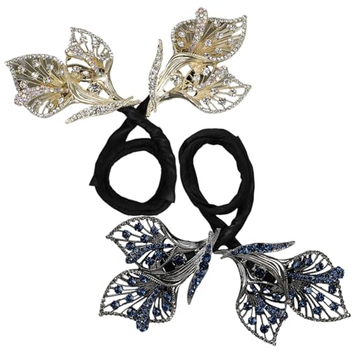 Haarbrötchen Clip 2pcs 11, 4 Zoll Strasshaarbrötchen Roller Retro Elegante faule Clips für Twist -Accessoires für Frauen Mädchen täglich verwenden Clips für Haarbrötchen Clip 2pcs 11, 4 Zoll Strasshaarbrötchen Roller Retro Elegante faule Clips für Twist -Accessoires für Frauen Mädchen täglich verwenden Clips für von Houolsator