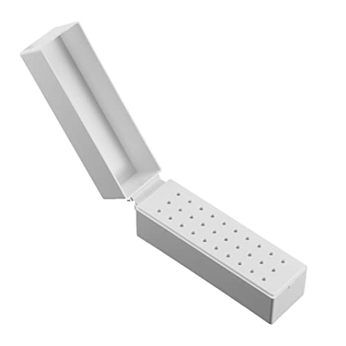 Nagelbohrer Bits Halter 30 Löcher Bohrer Bits Organizer Behälter 30 Löcher Manikürewerkzeuge Nagel von Houolsator