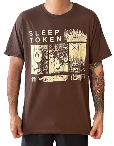 Sleep Token DYWTYLM Herren Oversized Premium Qualität T-Shirt, Braun, L Sleep Token DYWTYLM Herren Oversized Premium Qualität T-Shirt, Braun, L von House Of Merch
