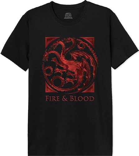 House Of the Dragon Damen Wohoftdts011 T-Shirt, Schwarz, M von House Of the Dragon