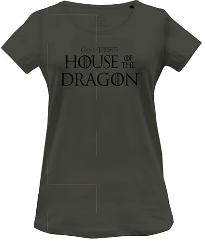 House Of the Dragon Damen Wohoftdts012 T-Shirt, kaki, X-Large von House Of the Dragon