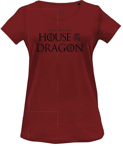 House Of the Dragon Damen Wohoftdts012 T-Shirt, rot, Small von House Of the Dragon