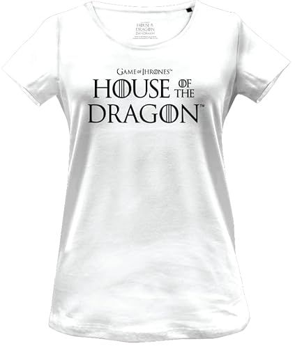 House Of the Dragon Damen Wohoftdts012 T-Shirt, weiß, XXL von House Of the Dragon