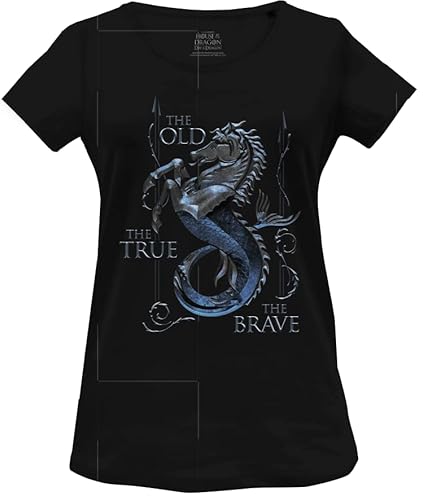 House Of the Dragon Damen Wohoftdts013 T-Shirt, Schwarz, Small von House Of the Dragon