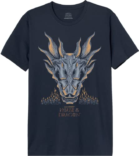 House Of the Dragon Herren Mehoftdts008 T-Shirt, Marineblau, 56 von House Of the Dragon