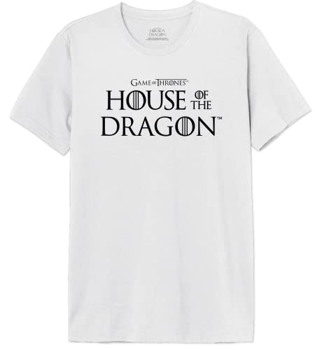 House Of the Dragon Herren Mehoftdts012 T-Shirt, weiß, L von House Of the Dragon