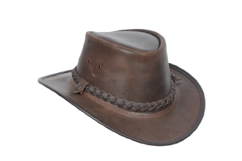 House of Leather Original Australian Bush Cowboy Hut, Braun, Echt Leder, Medium, Cowboy Stil, Wasserbeständig, UV-Schutz, Herren, Cowboy-Enthusiasten, Hut House of Leather Original Australian Bush Cowboy Hut, Braun, Echt Leder, Medium, Cowboy Stil, Wasserbeständig, UV-Schutz, Herren, Cowboy-Enthusiasten, Hut von House of Leather