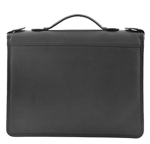 Echtes Leder Portfolio-Fall Mit Tragen Griff Reißverschluss Herum Ringmappe HLG1089 Schwarz Echtes Leder Portfolio-Fall Mit Tragen Griff Reißverschluss Herum Ringmappe HLG1089 Schwarz von House of Luggage