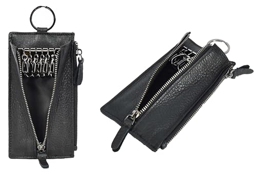 House of Luggage Echtleder Schlüsseletui Geldbörse Groß Autoschlüssel Organizer HLG173 Schwarz House of Luggage Echtleder Schlüsseletui Geldbörse Groß Autoschlüssel Organizer HLG173 Schwarz von House of Luggage