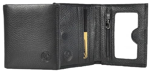 House of Luggage Herren Leder Bifold Wallet Kartenhalter ID Fenster Münzfach HLG230 Schwarz House of Luggage Herren Leder Bifold Wallet Kartenhalter ID Fenster Münzfach HLG230 Schwarz von House of Luggage