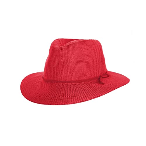 House of Ord Cape Town Gilly Fedora Hut Damen Sonnenhut Faltbarer Sommerhut mit UV Schutz - in Größe M - Größe: M/L: 58 cm Farbe: Hellrot House of Ord Cape Town Gilly Fedora Hut Damen Sonnenhut Faltbarer Sommerhut mit UV Schutz - in Größe M - Größe: M/L: 58 cm Farbe: Hellrot von House of Ord Cape Town