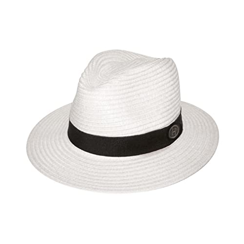 House of Ord Cape Town Phoenix Pana-Mate Fedora Hut für Damen und Herren Faltbarer Golf Sonnenhut mit UV Schutz - 3 Farben in Größe M/58cm & L/61cm - Größe: M-L: 58 cm Farbe: Ivory von House of Ord Cape Town