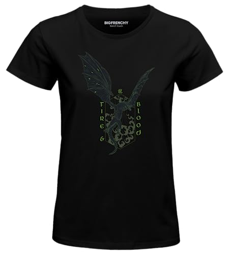 House of the Dragon Damen Wohoftdts017 T-Shirt, Schwarz, Small von House of the Dragon