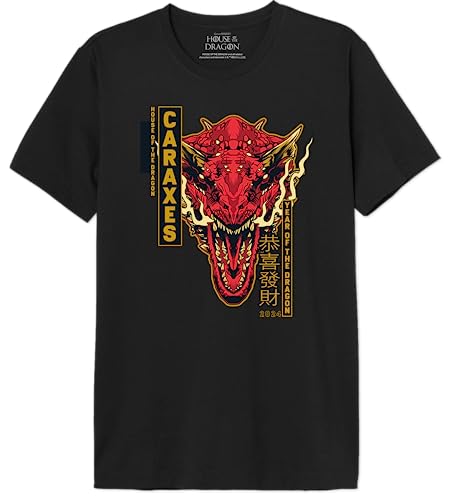 House of the Dragon Herren Mehoftdts023 T-Shirt, Schwarz, 56 von House of the Dragon