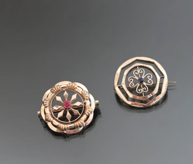 Antike Filigrane Edwardian Brosche. Einkleben. Rosengold Platte, Jugendstil, Kunsthandwerk Antike Filigrane Edwardian Brosche. Einkleben. Rosengold Platte, Jugendstil, Kunsthandwerk von HouseOf3Cats