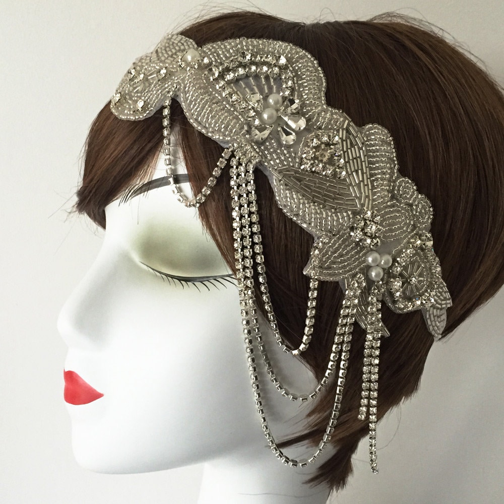 Luxus Strass Diamante Headpiece Flapper 20S Gatsby Stirnband Haarspange Hochzeit Braut Luxus Strass Diamante Headpiece Flapper 20S Gatsby Stirnband Haarspange Hochzeit Braut von HouseOfFavourites