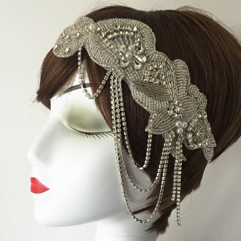 Luxus Strass Diamante Headpiece Flapper 20S Gatsby Stirnband Haarspange Hochzeit Braut Luxus Strass Diamante Headpiece Flapper 20S Gatsby Stirnband Haarspange Hochzeit Braut von HouseOfFavourites