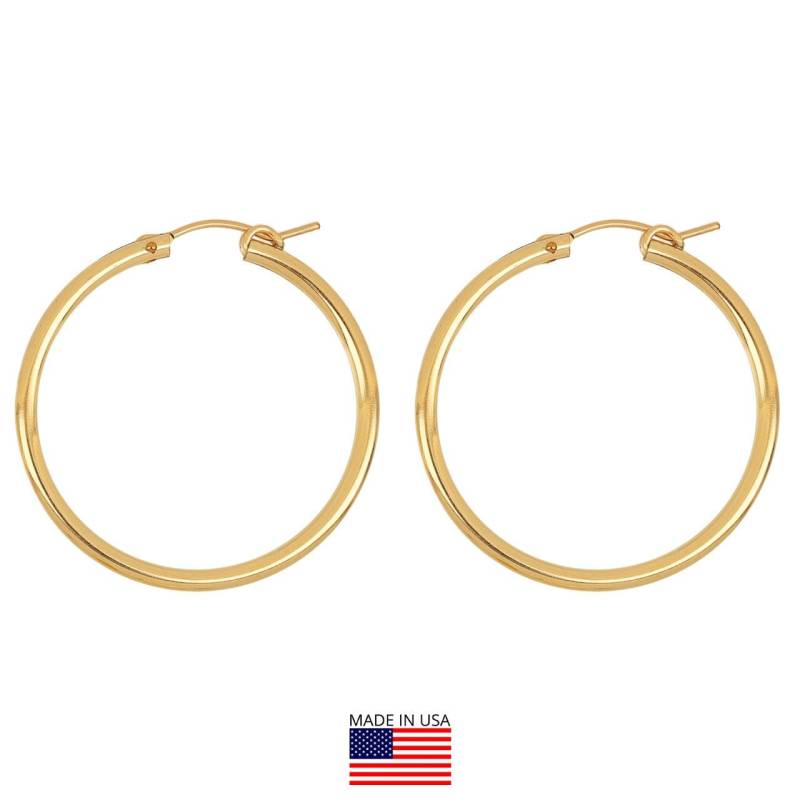 1 Paar 14K Gold Fill Eurodraht Creolen 35mm 1 Paar 14K Gold Fill Eurodraht Creolen 35mm von HouseOfGemsInc