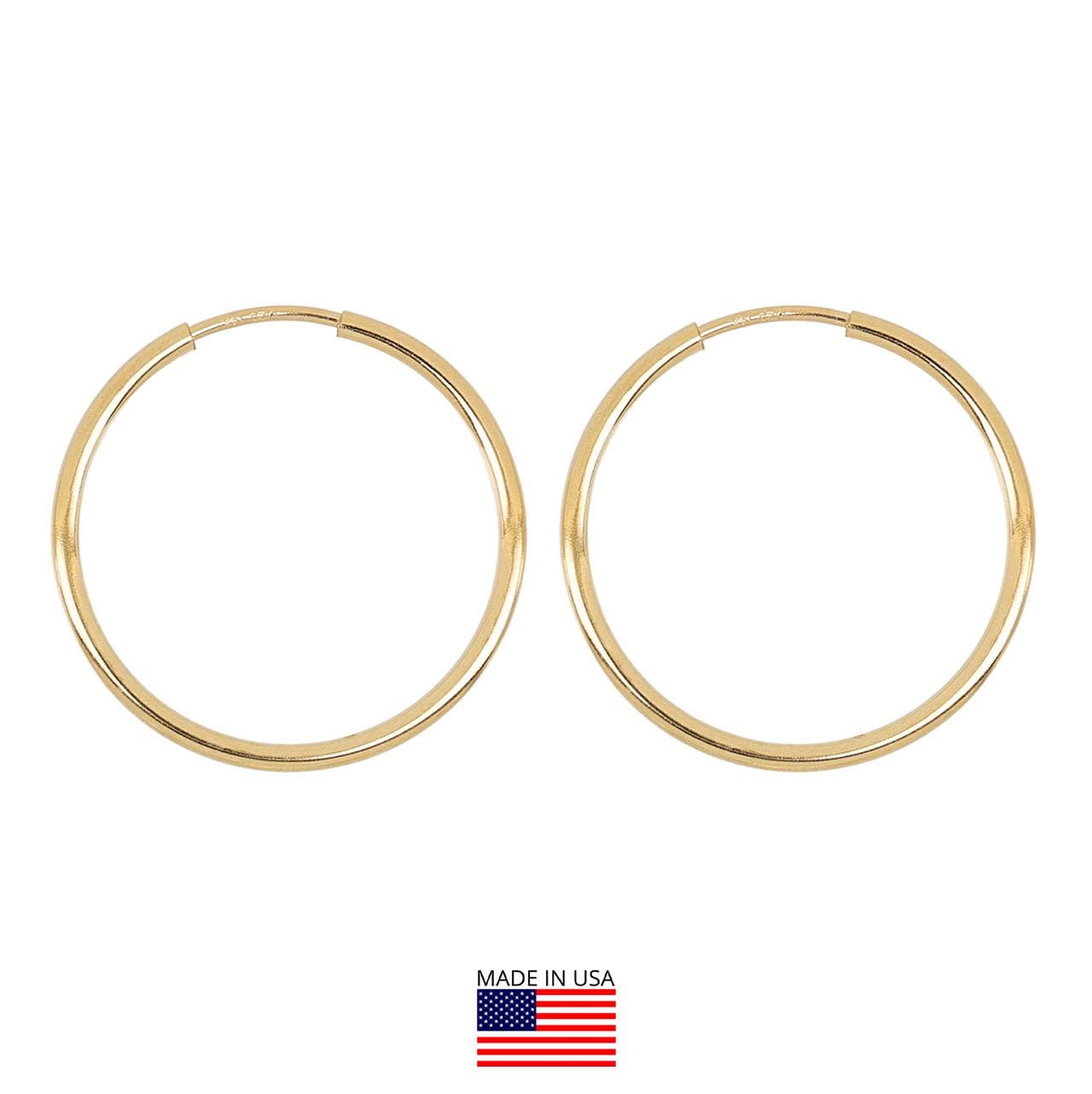 14K Gold Fill Endlos Creolen 17 Mm - 1 Paar von HouseOfGemsInc