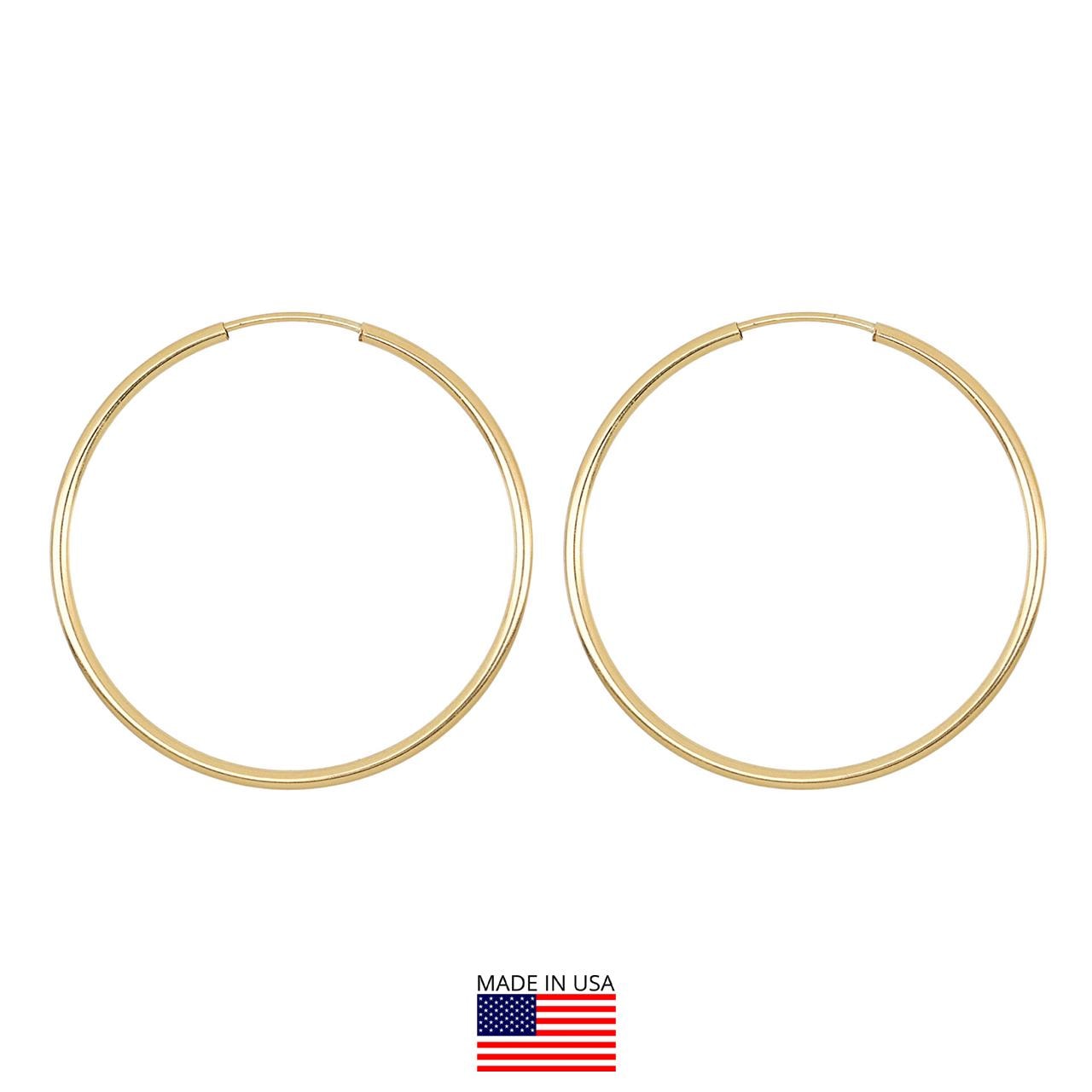 14K Gold Filled Endlos-Ohrringe - 30 Mm 1 Paar von HouseOfGemsInc