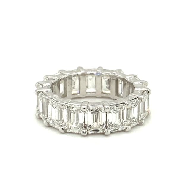 Smaragdschliff Naturdiamant Ewigkeit Ehering von HouseOfGemsNYC