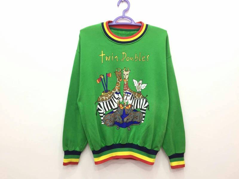 Castelbajac Sport Jean Charles De Spellout Gestreifter Pullover-Pullover-Sweatshirt von HouseOfWMK