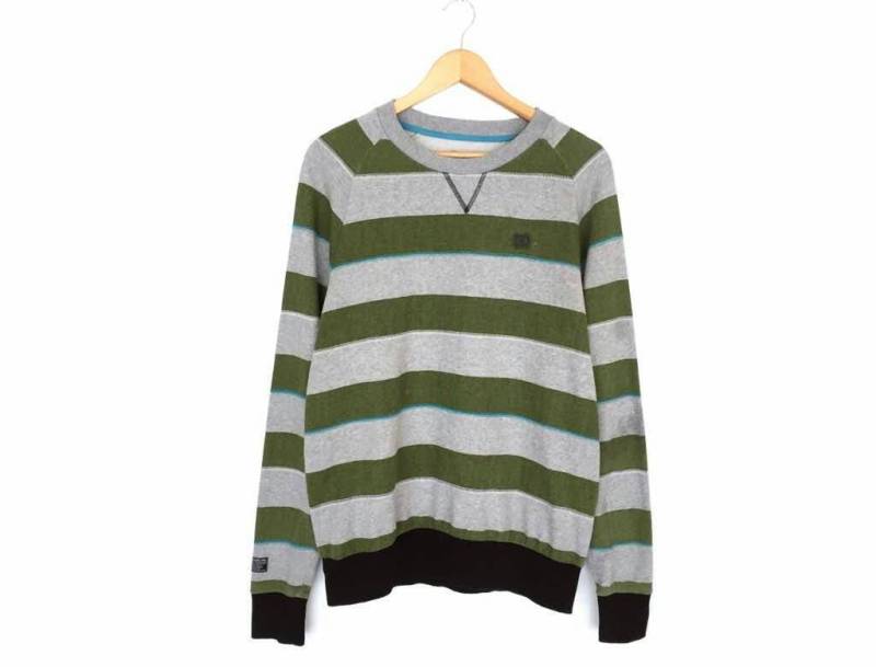 Dc Schuhe Skateboard Streifen Pullover Sweatshirt Größe M von HouseOfWMK