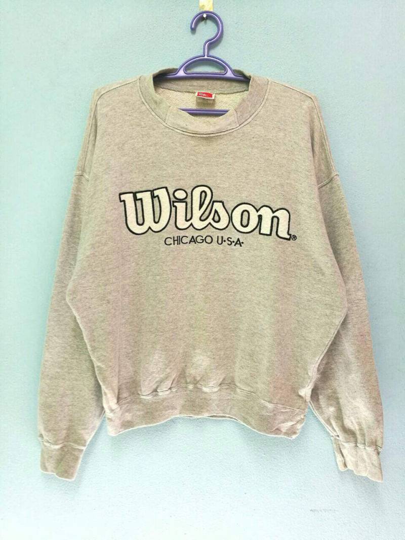 Selten Wilson Chicago Big Spellout Pullover Jumper Sweatshirt von HouseOfWMK