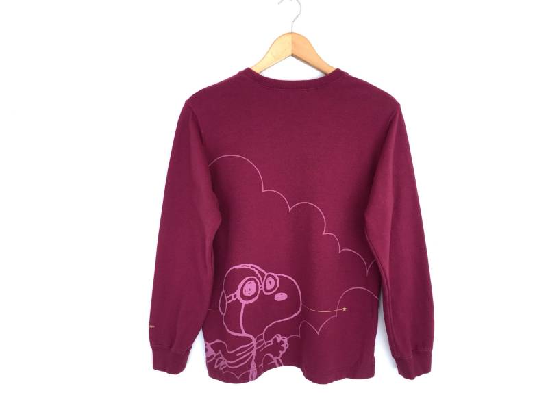 Snoopy X Uspp Peanuts Cartoon Spellout Stickerei Sweatshirt von HouseOfWMK