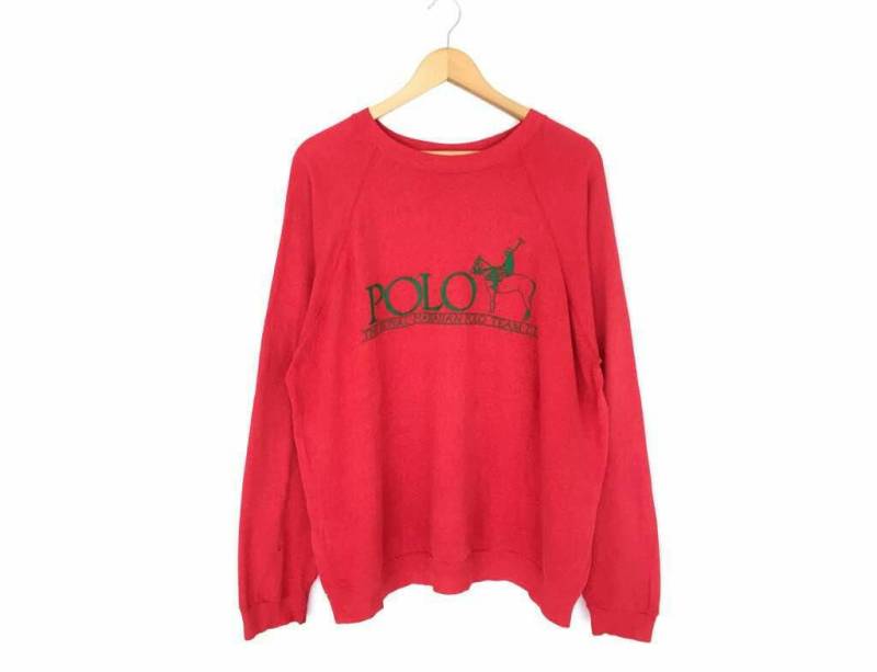 Vintage 80Er Jahre Poloshirt The Royal Hawaiian Polo Team I L Spellout Pullover Jumper Sweatshirt Distressed Size Xl von HouseOfWMK