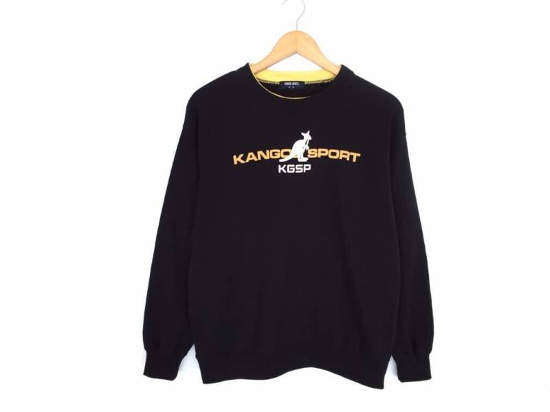 Vintage Kangol Big Logo Spellout Pullover Sweatshirt von HouseOfWMK